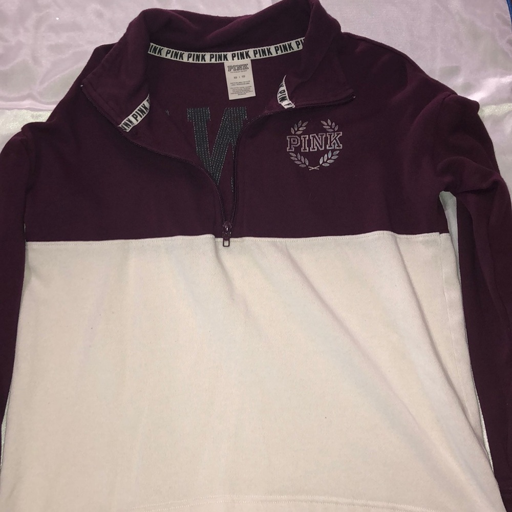 Pink half zip